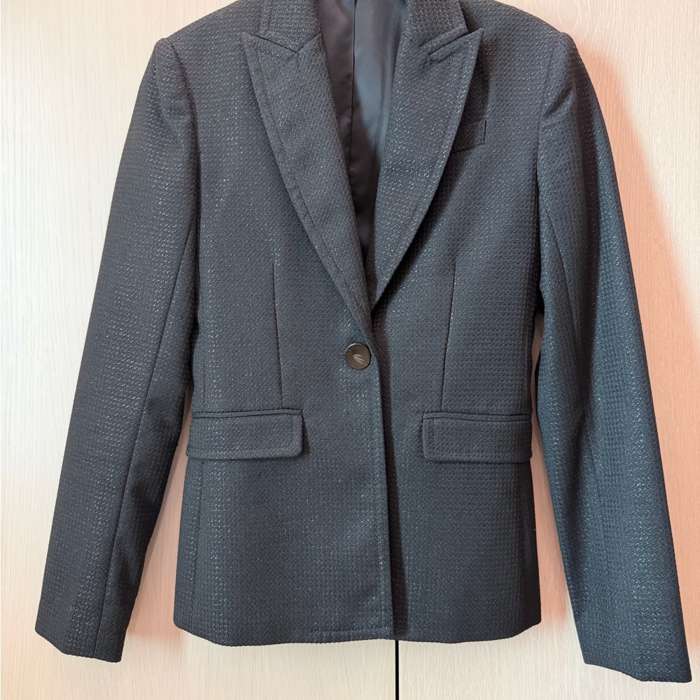 ATM Anthony Thomas Melillo Textured Black Blazer